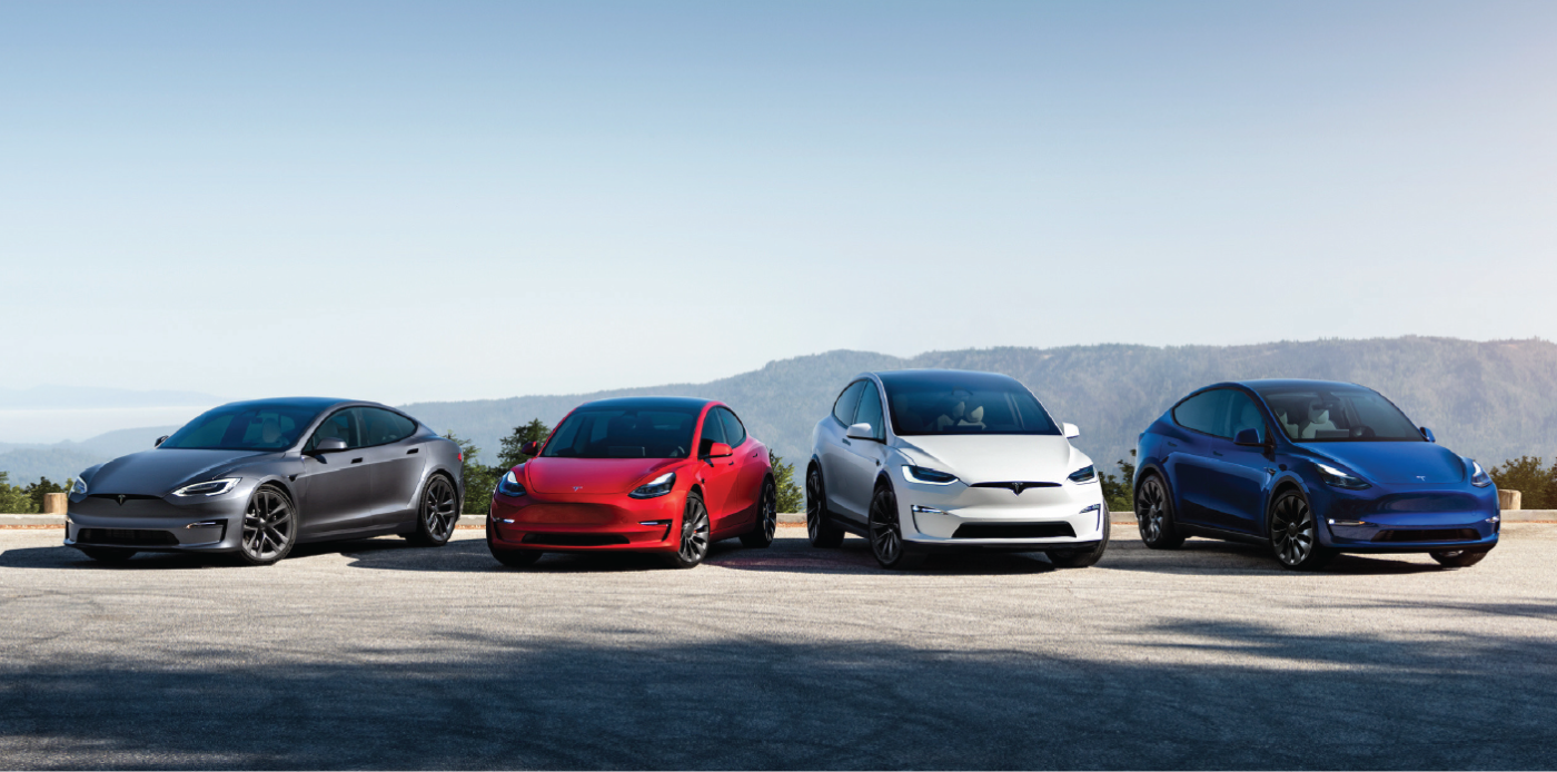 Tesla Model 3, Model S, Model X & Model Y