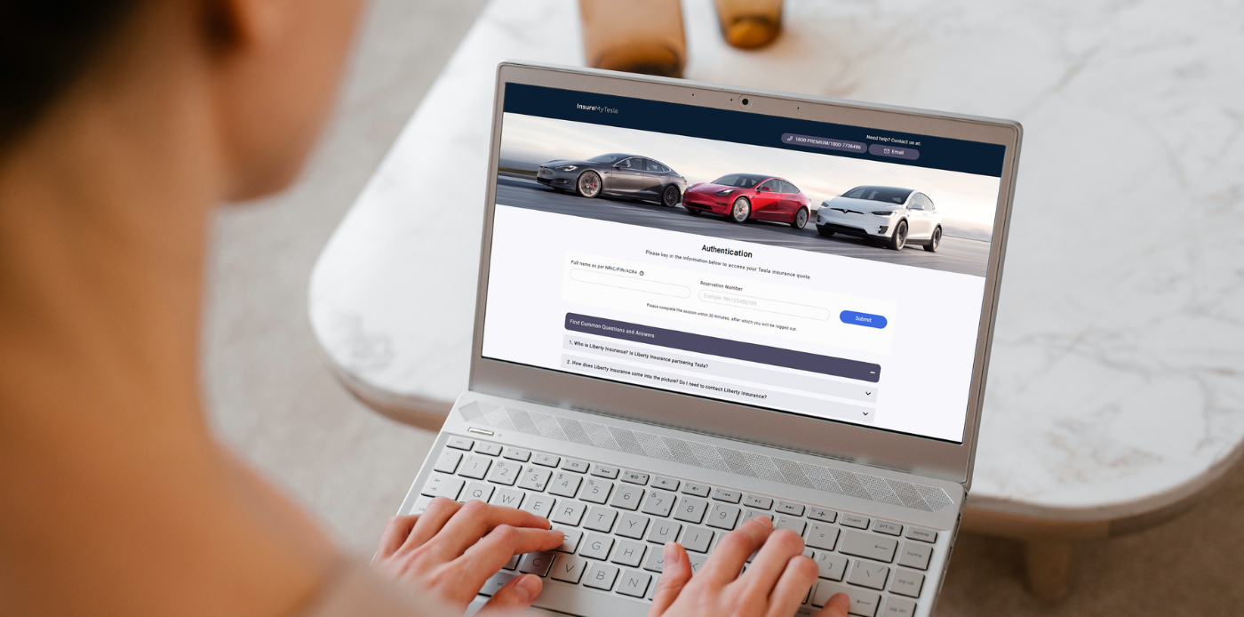 InsureMyTesla Online Portal