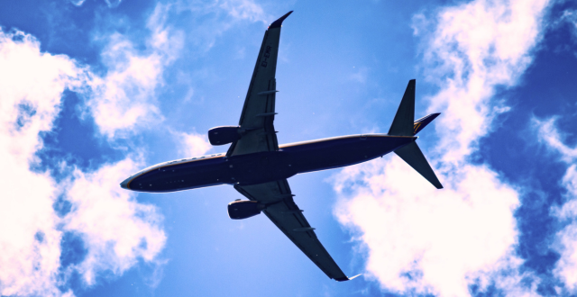 Airplane in the sky 