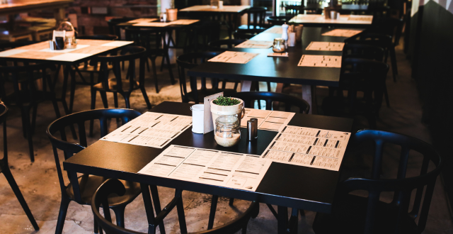 Table in the cafe 